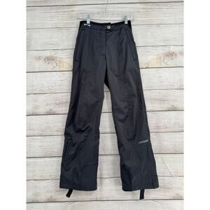 Spyder Thinsulate Ankle Zip Ski Snow Pants Womens 2 Black